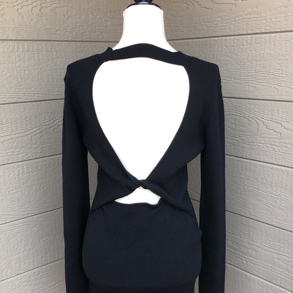 Le Lis Open Back Sweater Dress